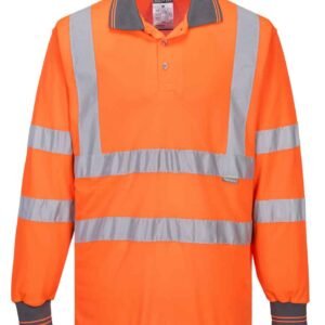 Portwest Hi-Vis Long Sleeve Polo Shirt