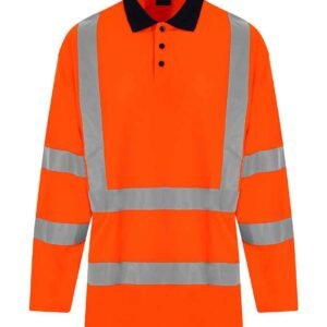 Pro RTX High Visibility Long Sleeve Polo Shirt