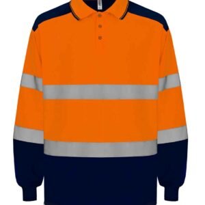 Yoko Two Tone Long Sleeve Polo Shirt